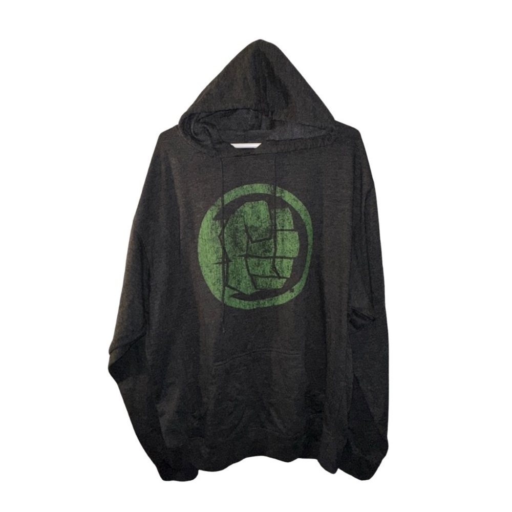 Avengers Hulk Smash Green Fist Pullover Hoodie - Size 2XL